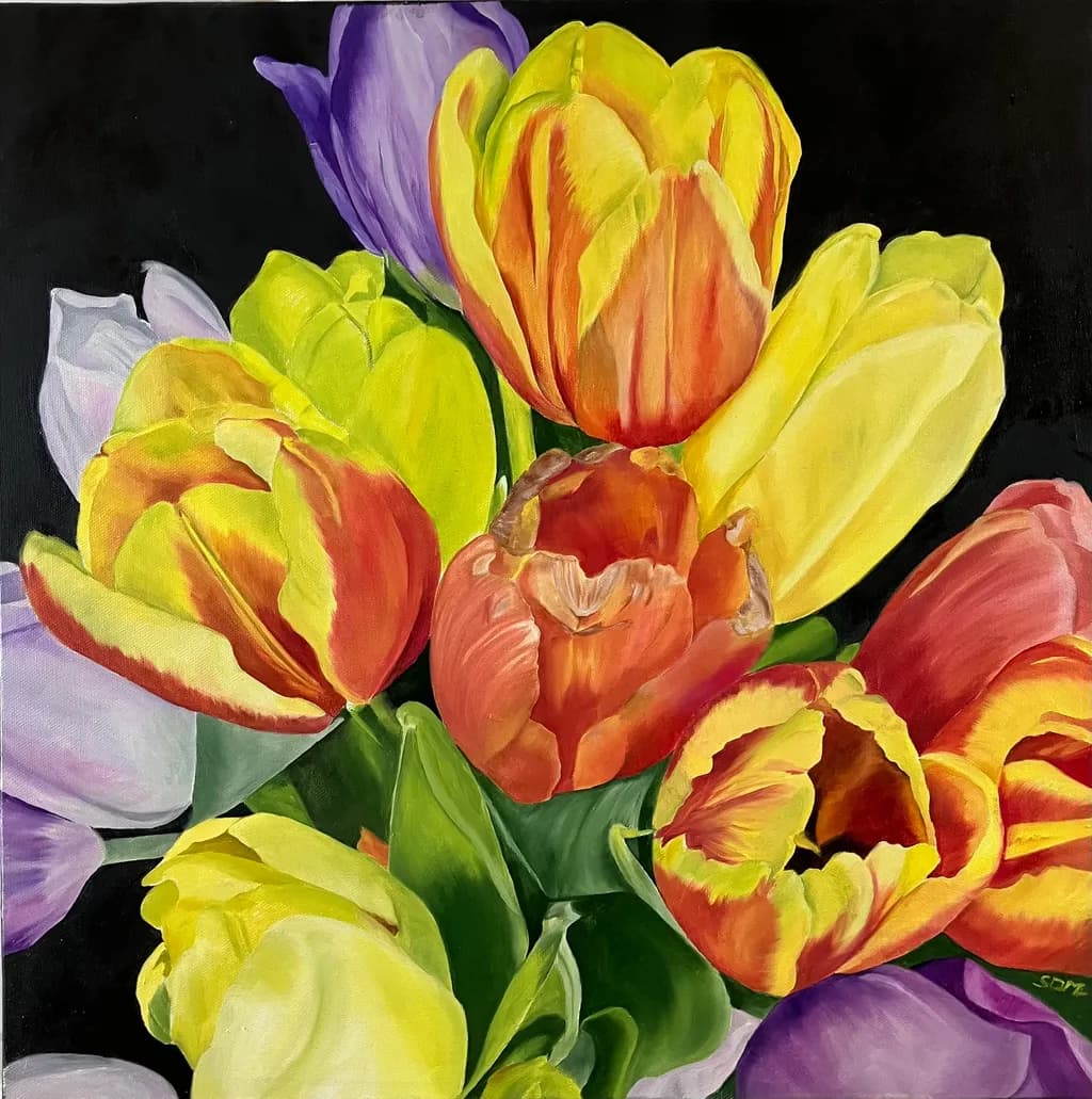 Radiant Tulips