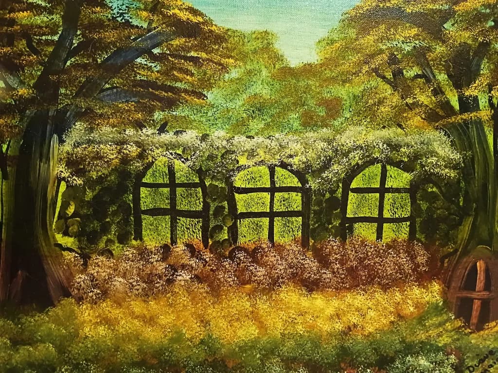 Sunlit Garden Walls