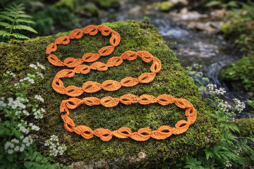 Orange Loop Necklace