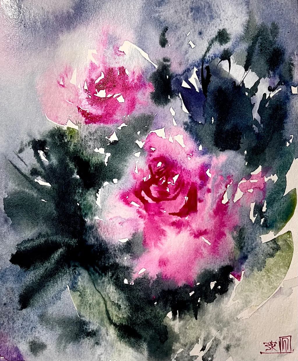 Abstract Rose Bloom