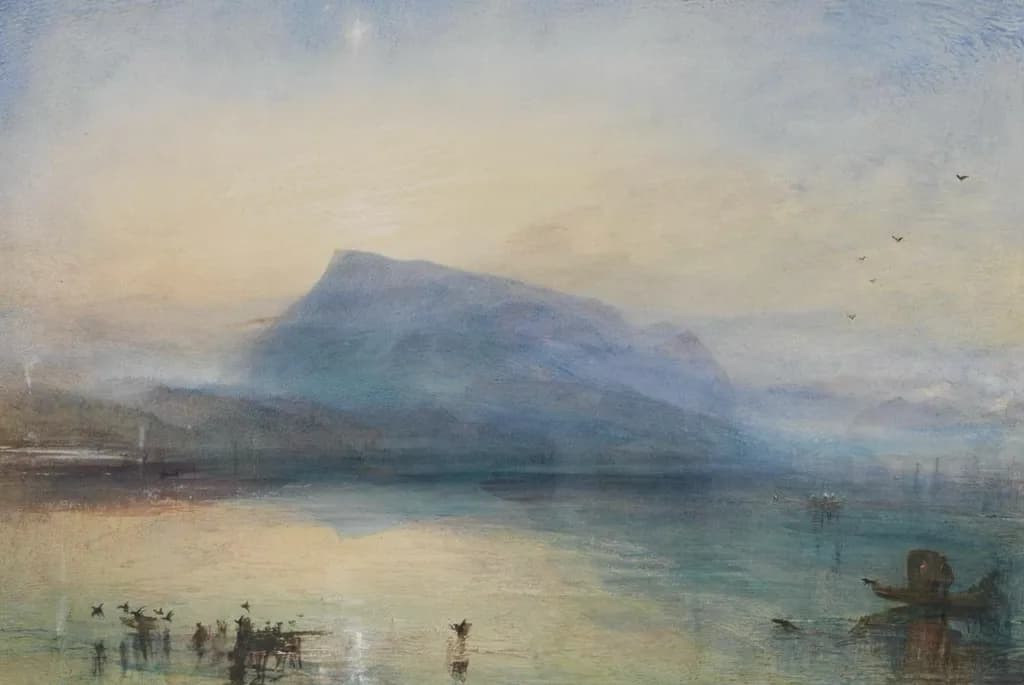 Misty Mountain Reflection