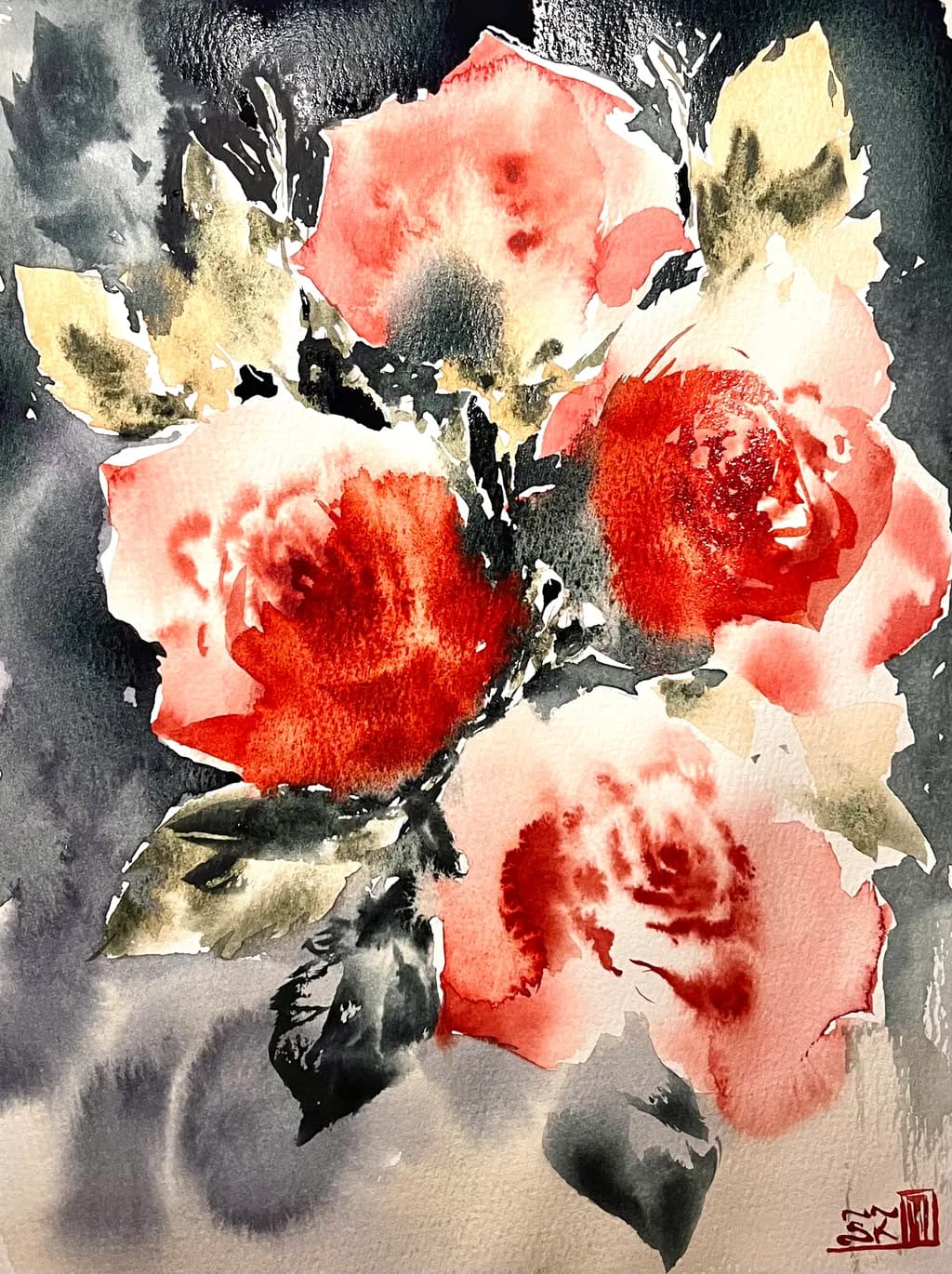 Abstract Roses