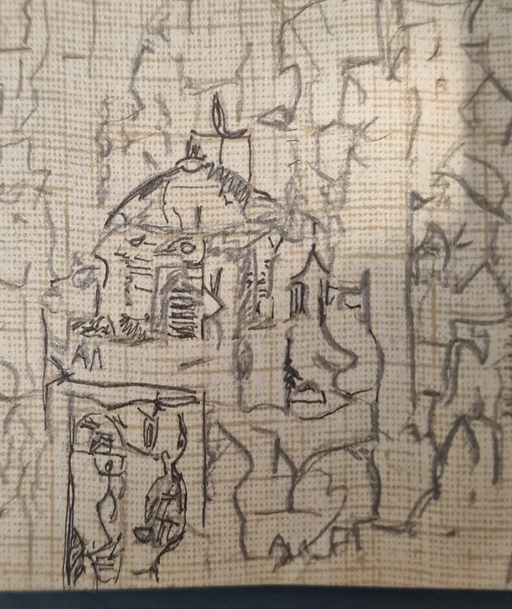 Abstract Cityscape Sketch