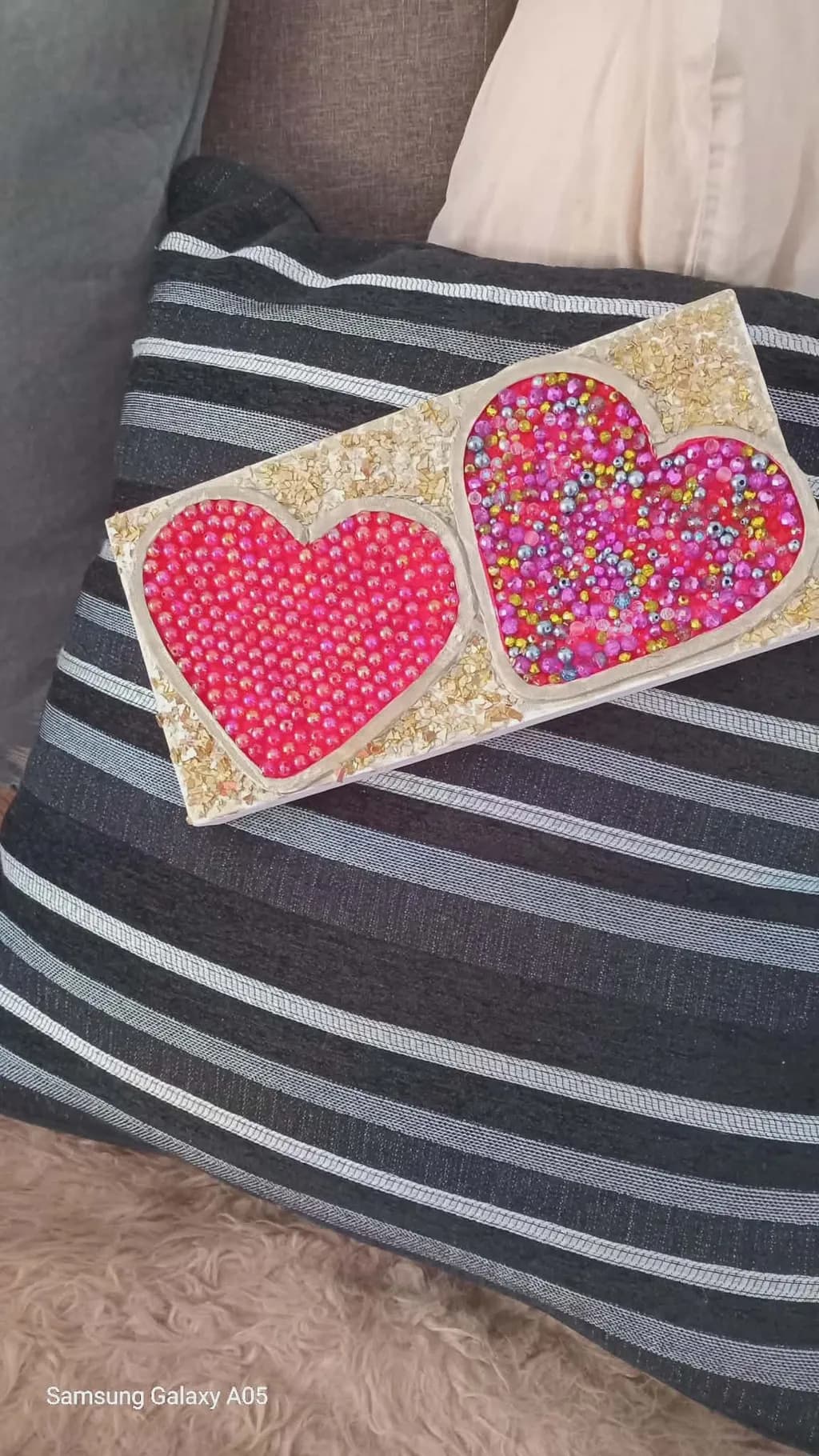 Double Hearts Pink