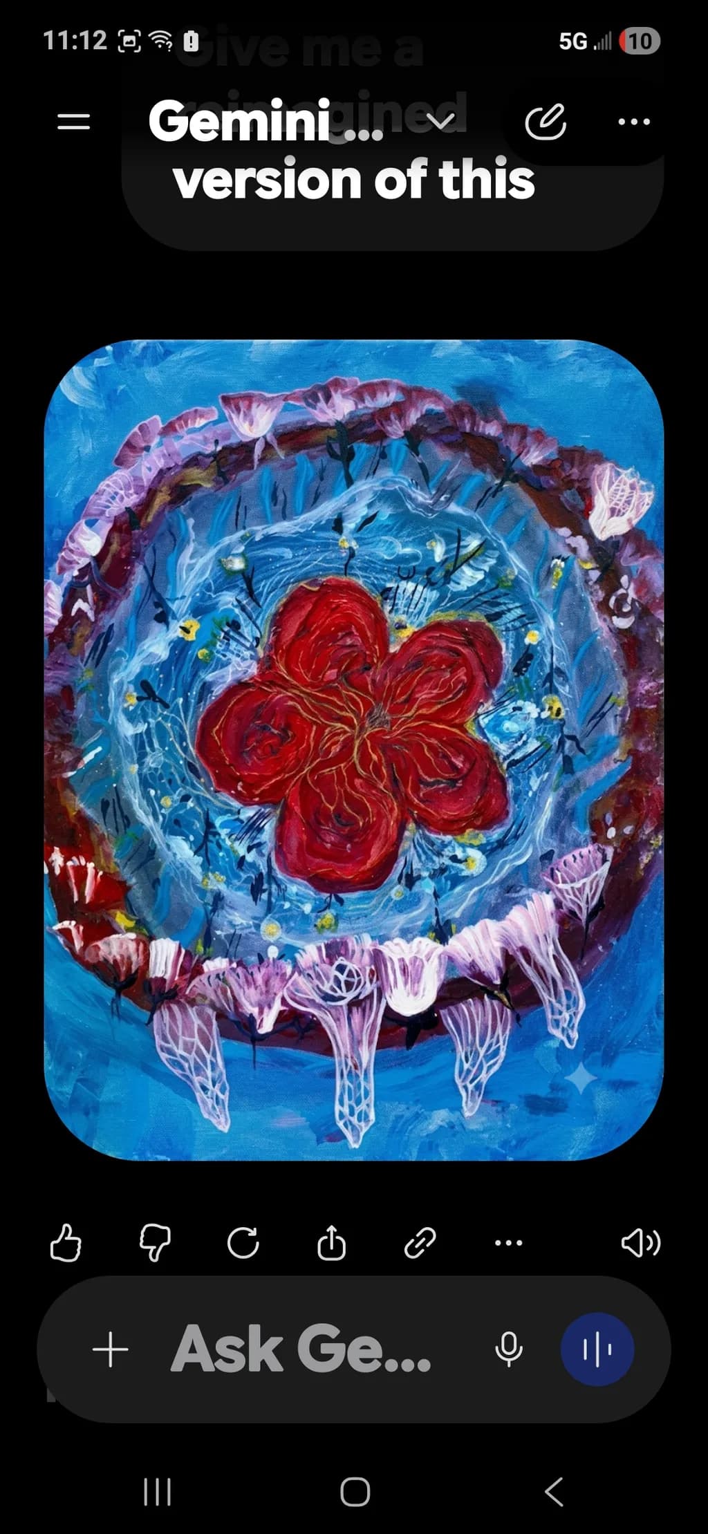 Crimson Bloom Mandala