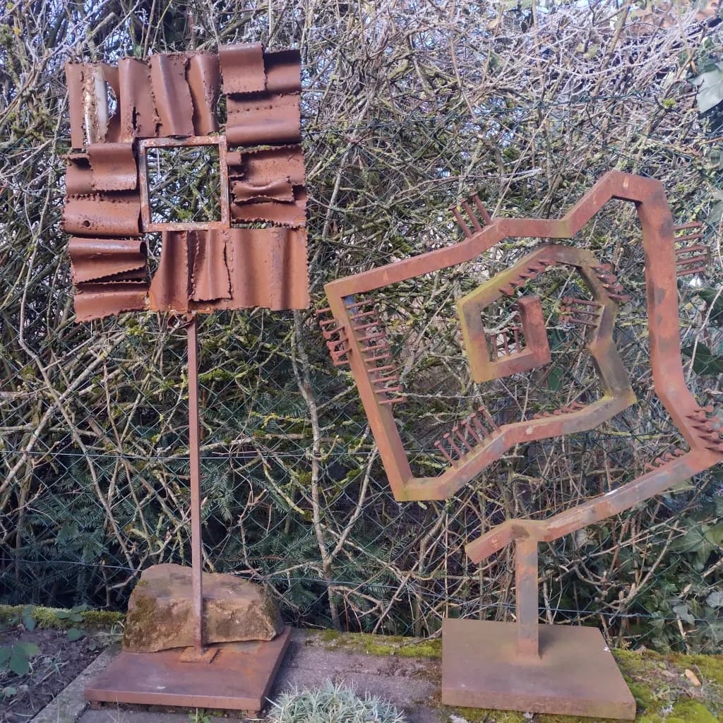 Rust Spiral Assemblage