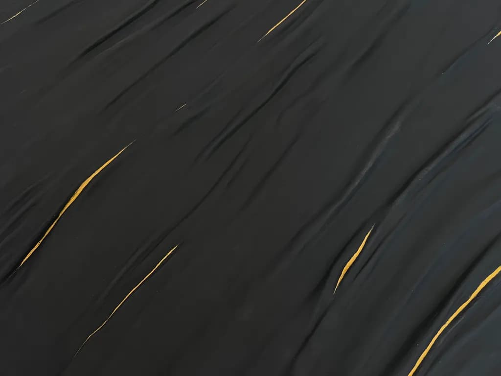 Black Fabric with Gold Streaks