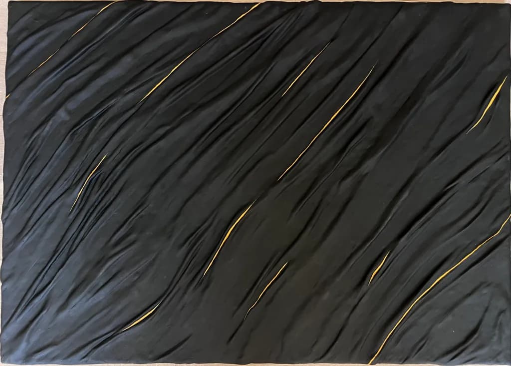 Black Fabric Folds