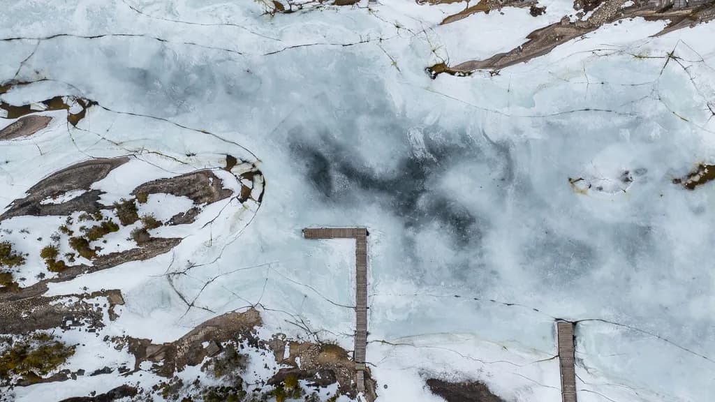 Frozen Lake Dock