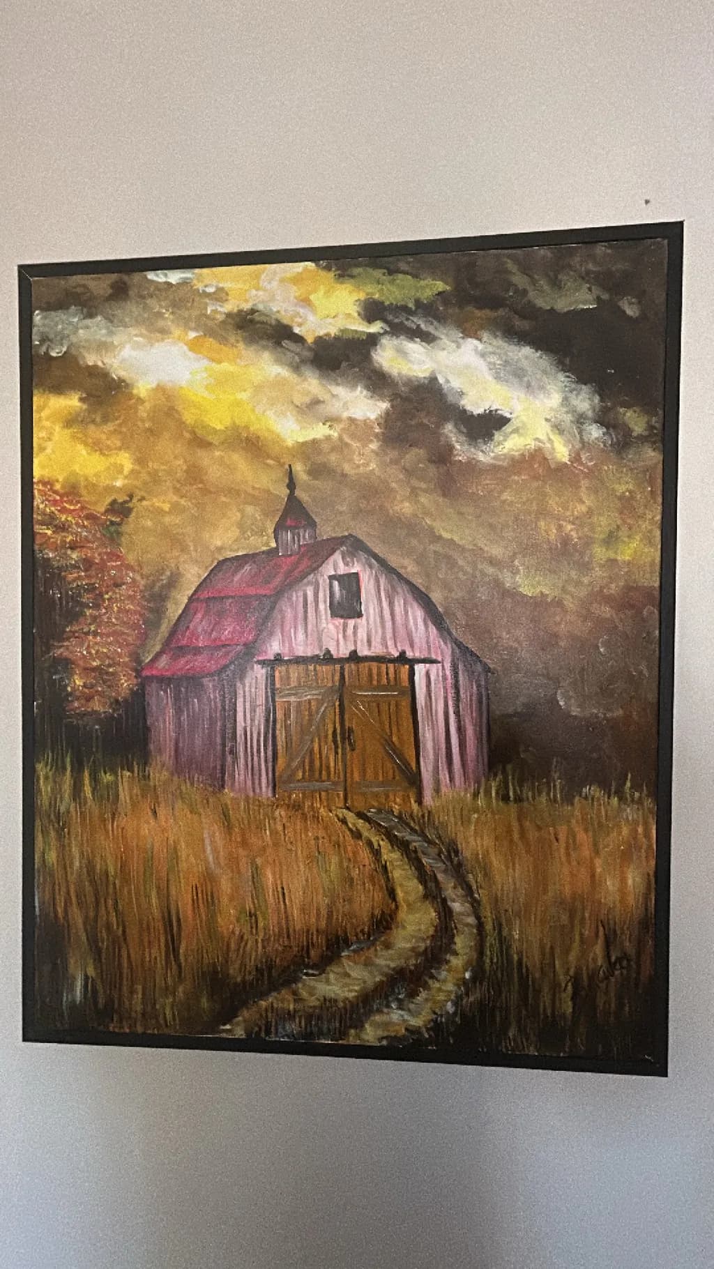 Autumn Barn Path
