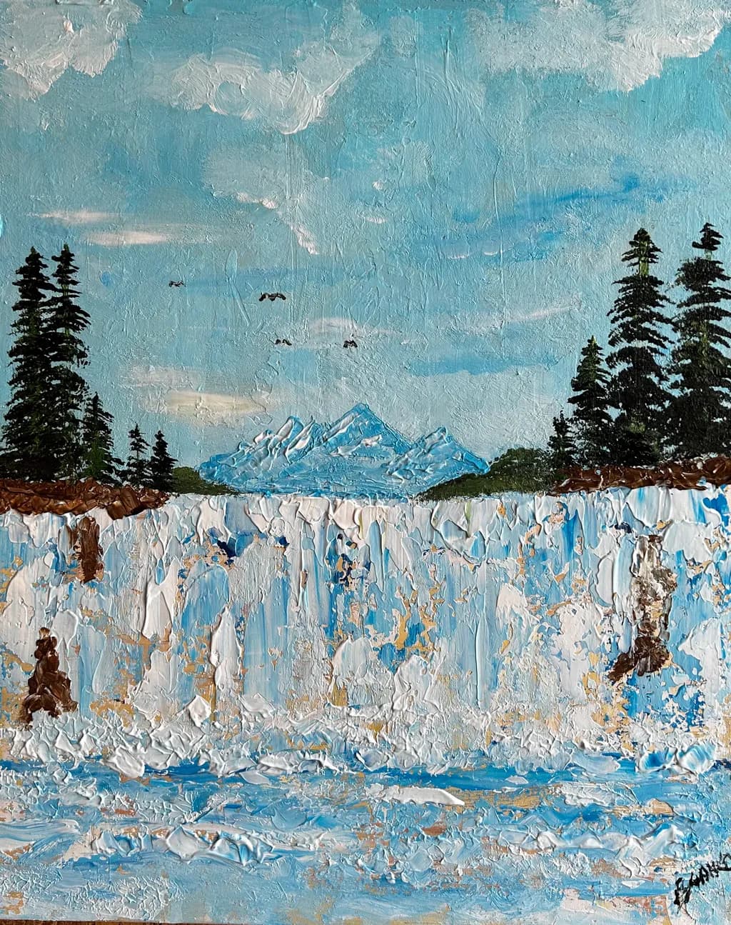 Mountain Waterfall Landscape