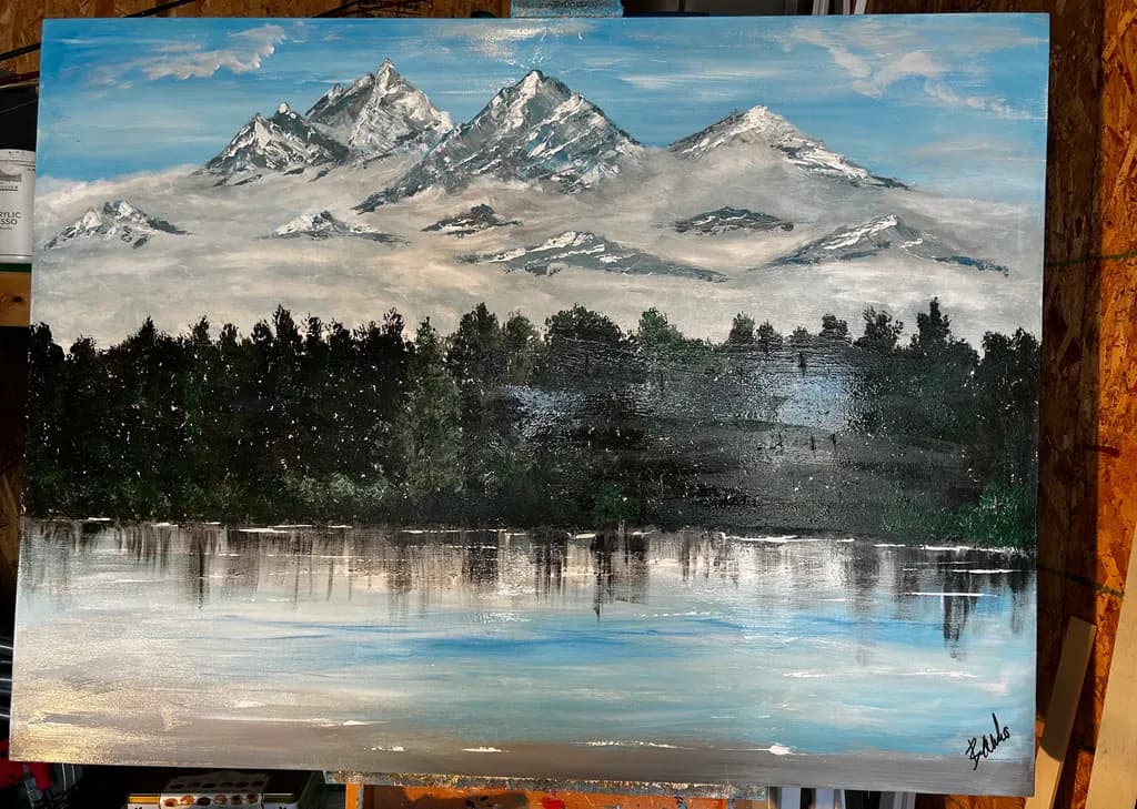 Mountain Forest Reflection