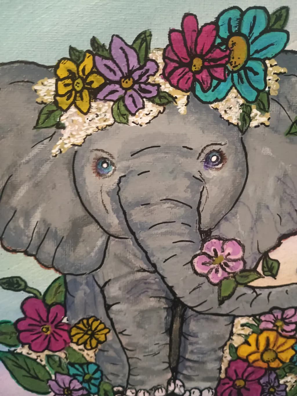 Floral Elephant Delight