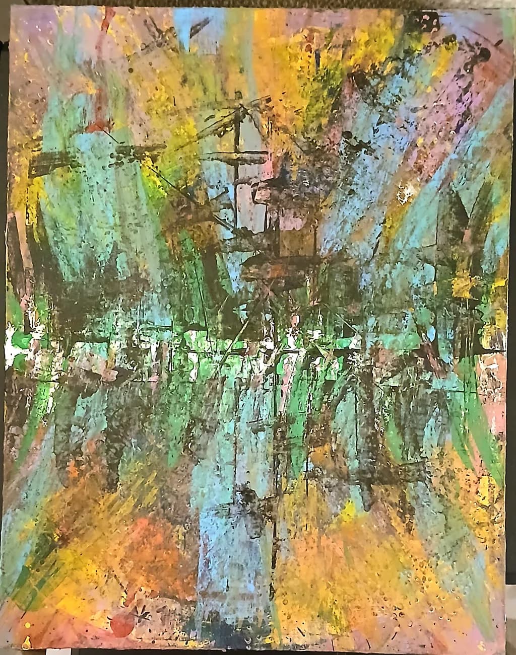 Abstract Harbor Scene