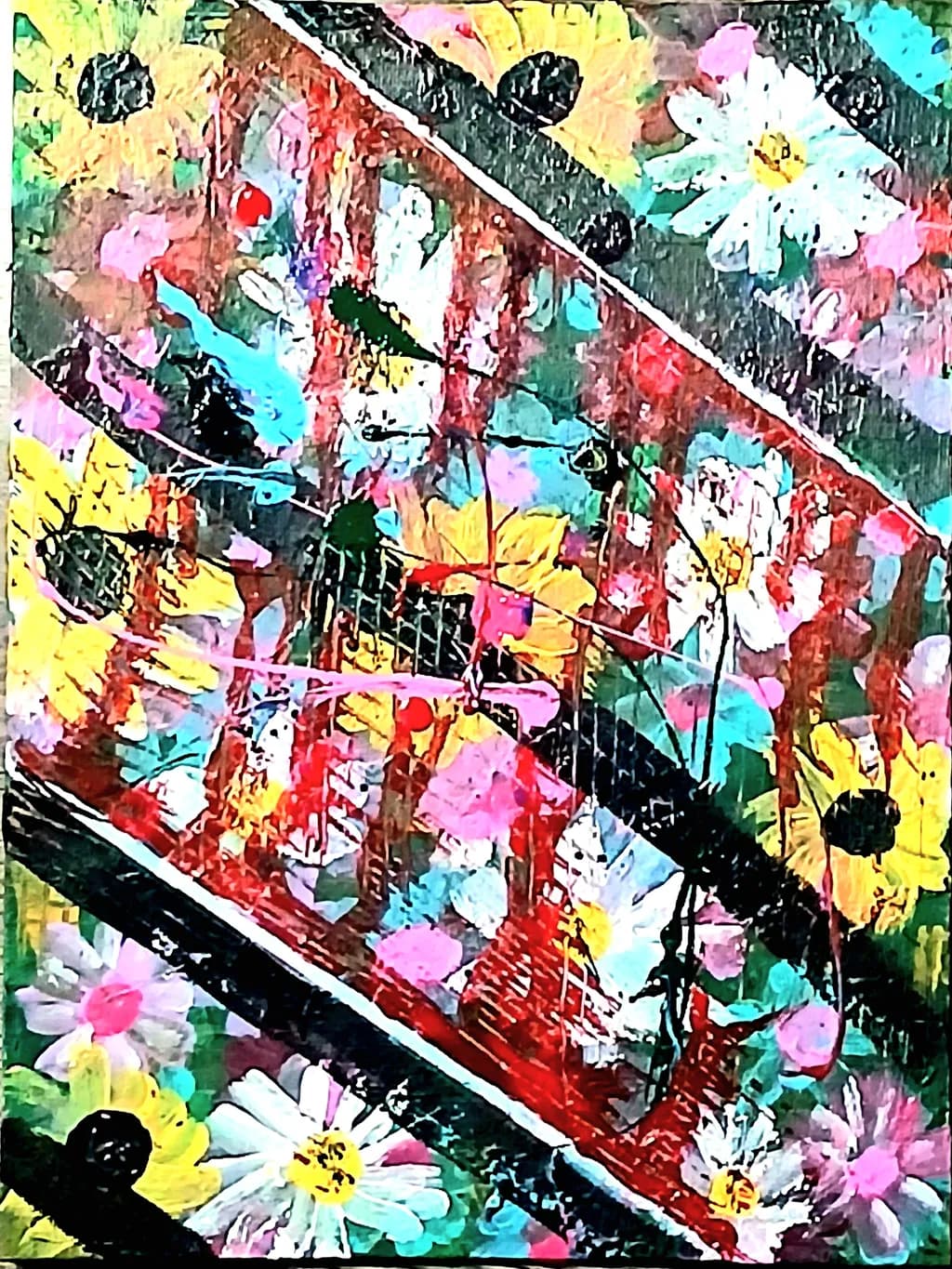 Floral Collage Abstract