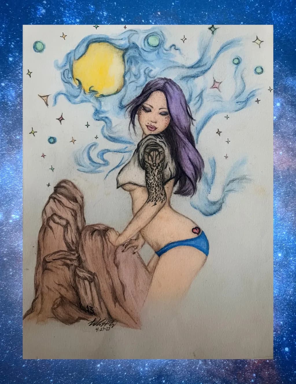Magic Woman with Rocks
