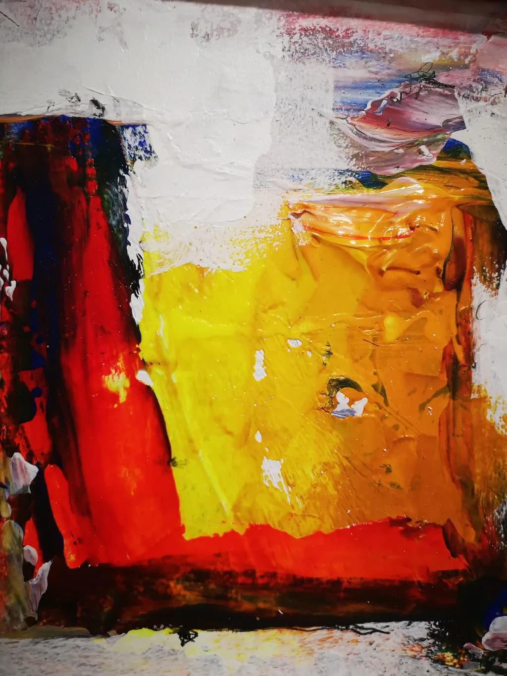 Crimson Amber Canvas