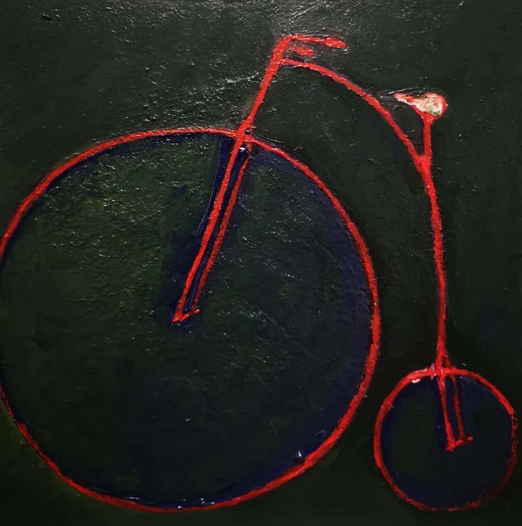 Crimson Penny Farthing