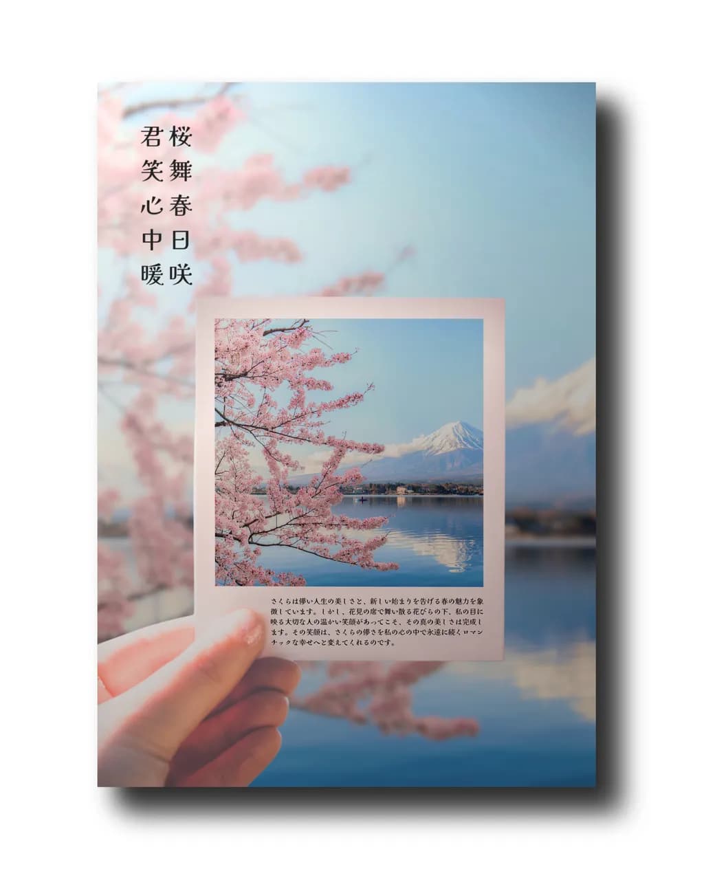 Framed Sakura Reflection
