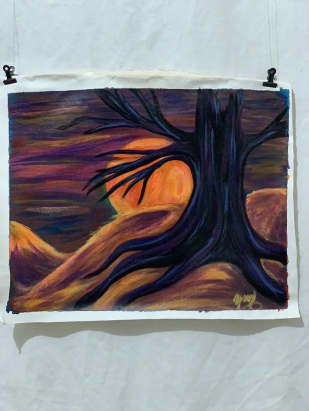 Dusky Tree Silhouette