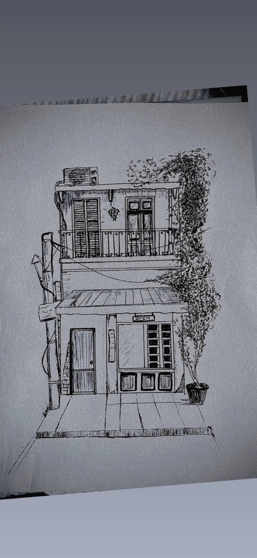 Corner Shop Sketch