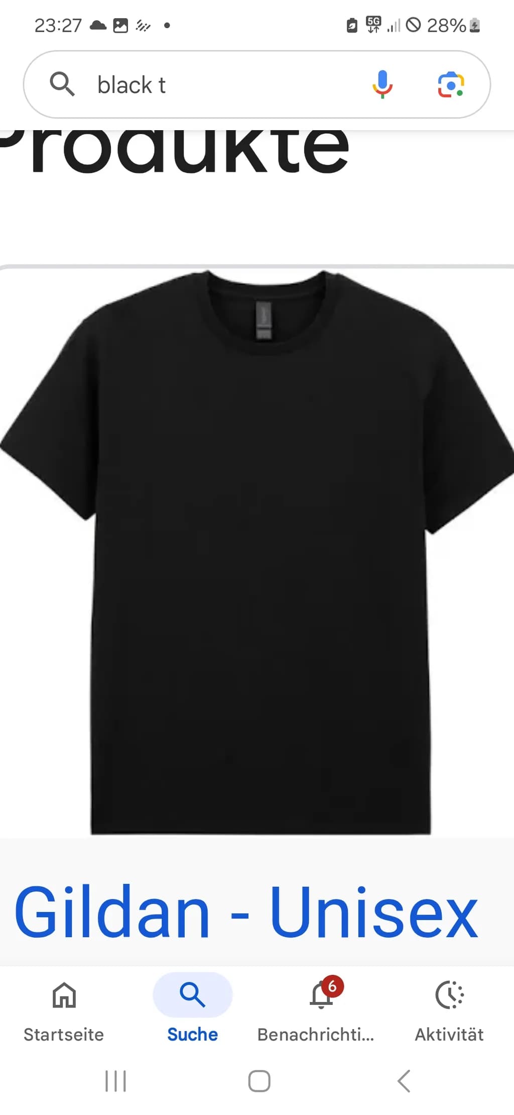 Gildan Black Tee