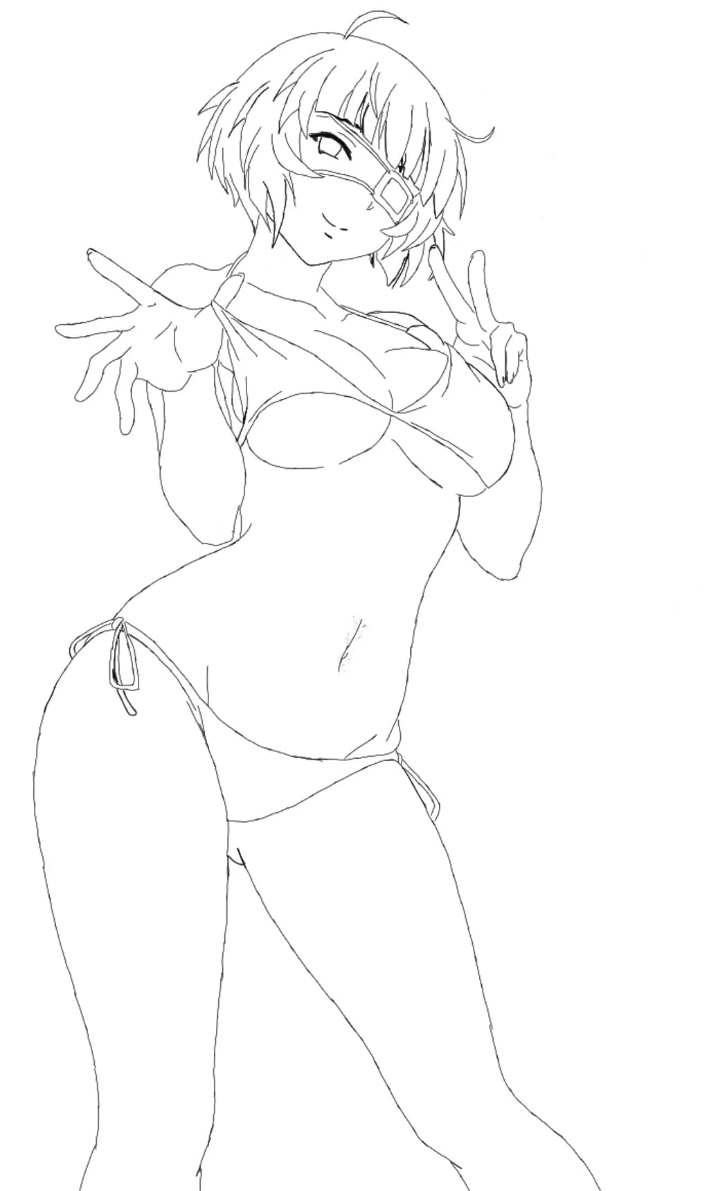 Bikini Victory Pose