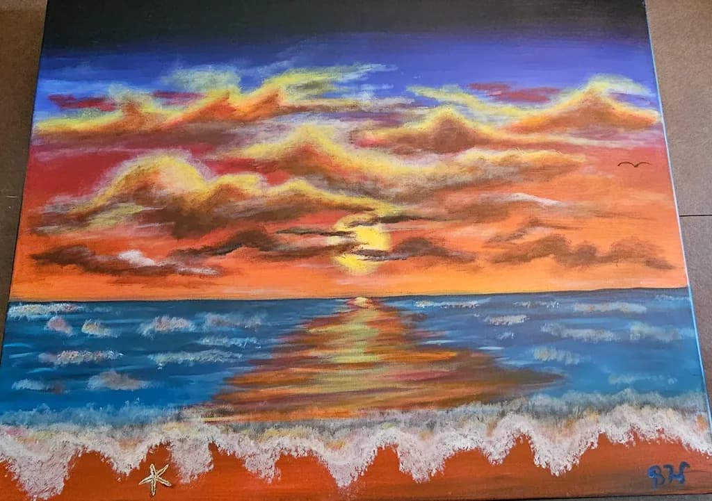 Sunset Over the Ocean
