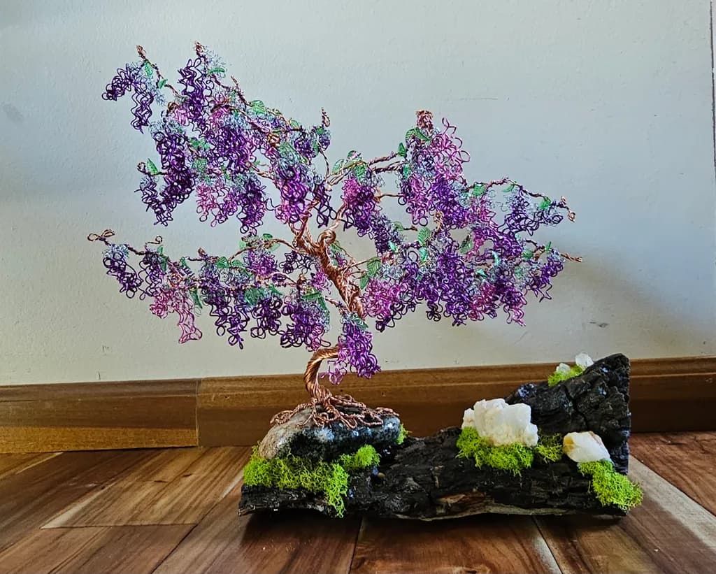 Lavender Wire Tree