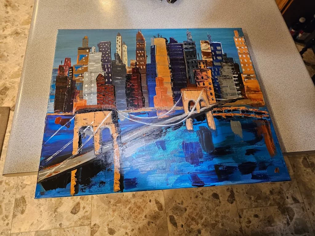 Cityscape Bridge Reflections