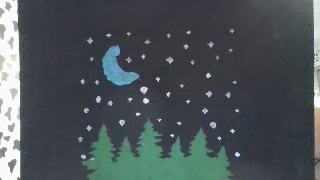 Moonlit Pine Forest