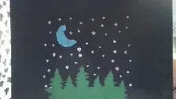 Moonlit Pine Forest