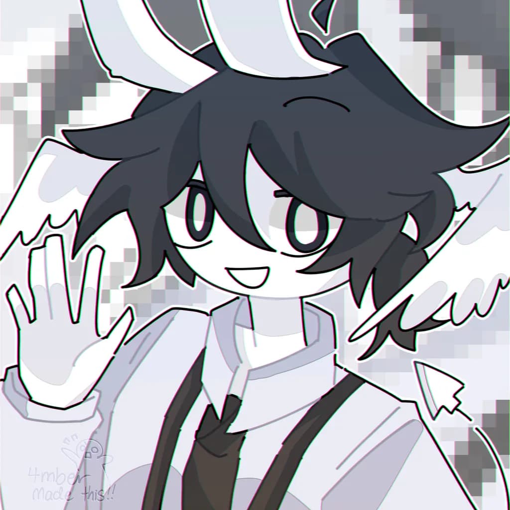 Pixel Winged Greeting