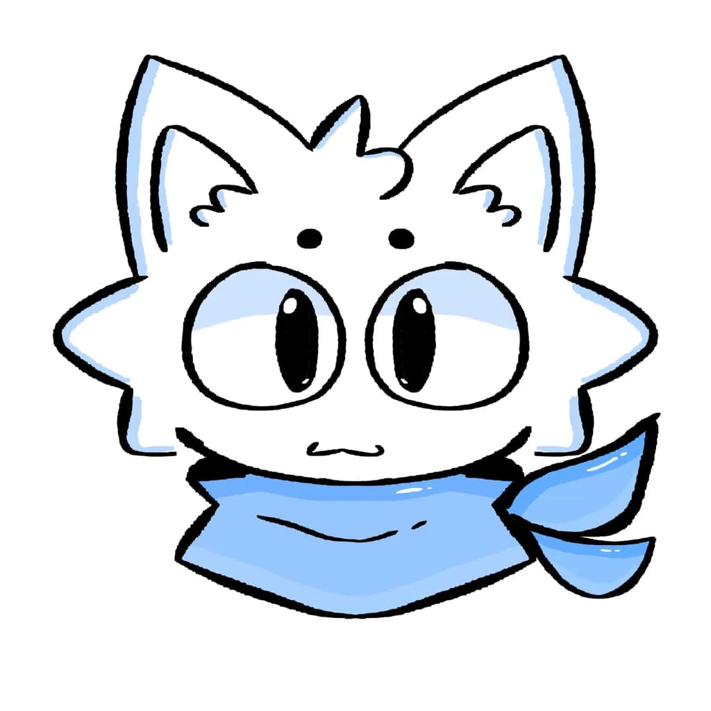 Blue Scarf Cat