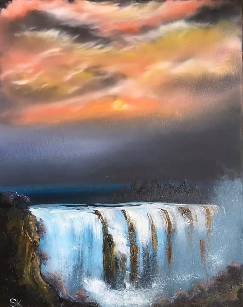 Sunset Waterfall