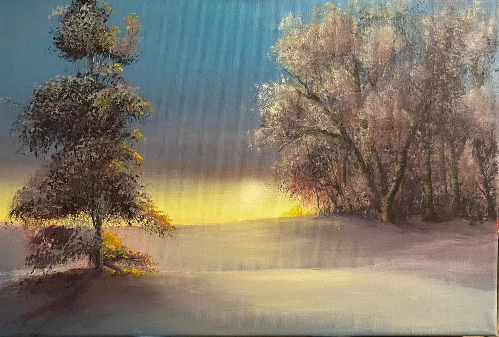 Winter Tree Glow