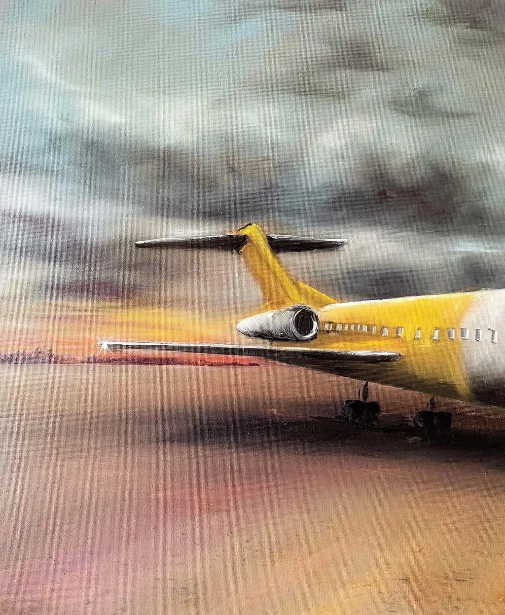 Yellow Jet Sunset