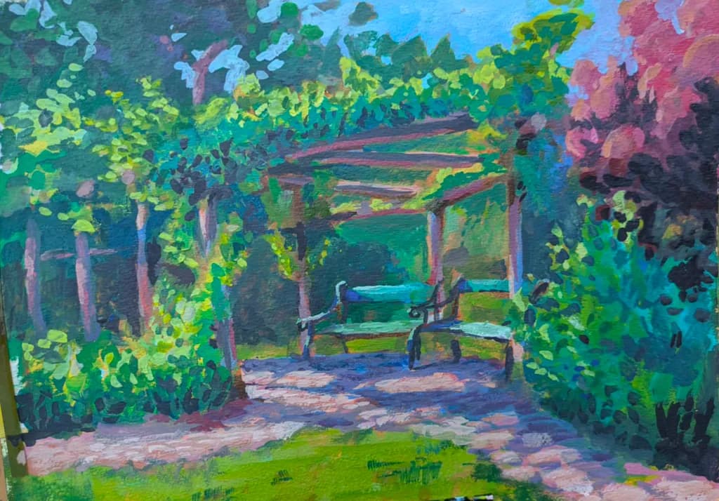 Garden Bench Retreat