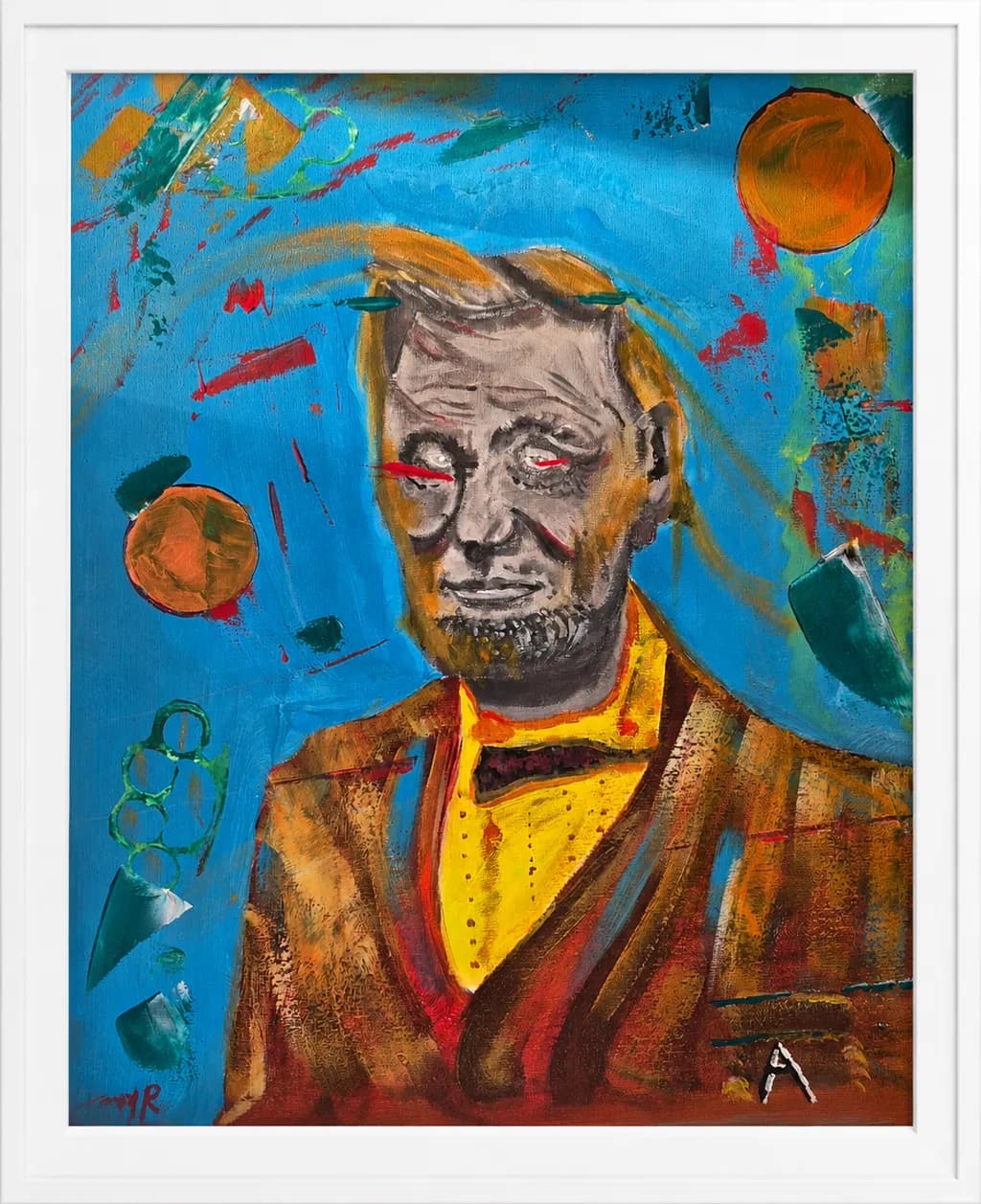 Abstract Portrait with Orbs