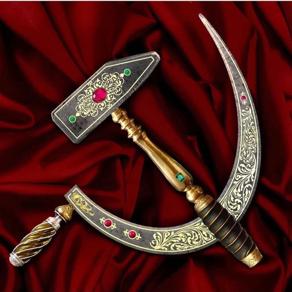 Ornate Hammer and Sickle