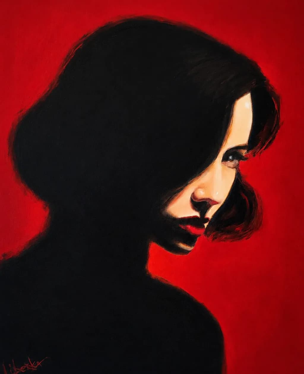 Crimson Silhouette