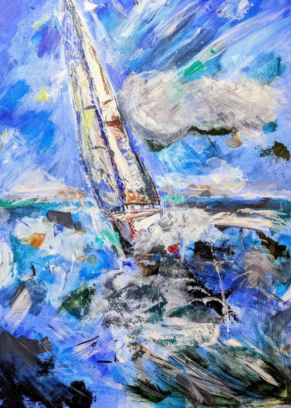 Stormbound Sailboat