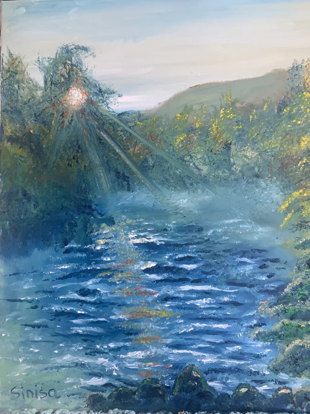 Sunlit Riverbend