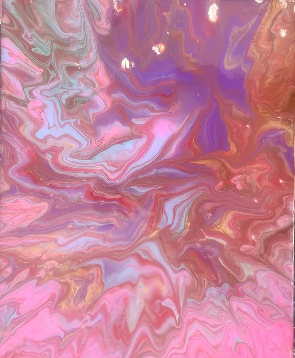 Rosewater Marble Flow