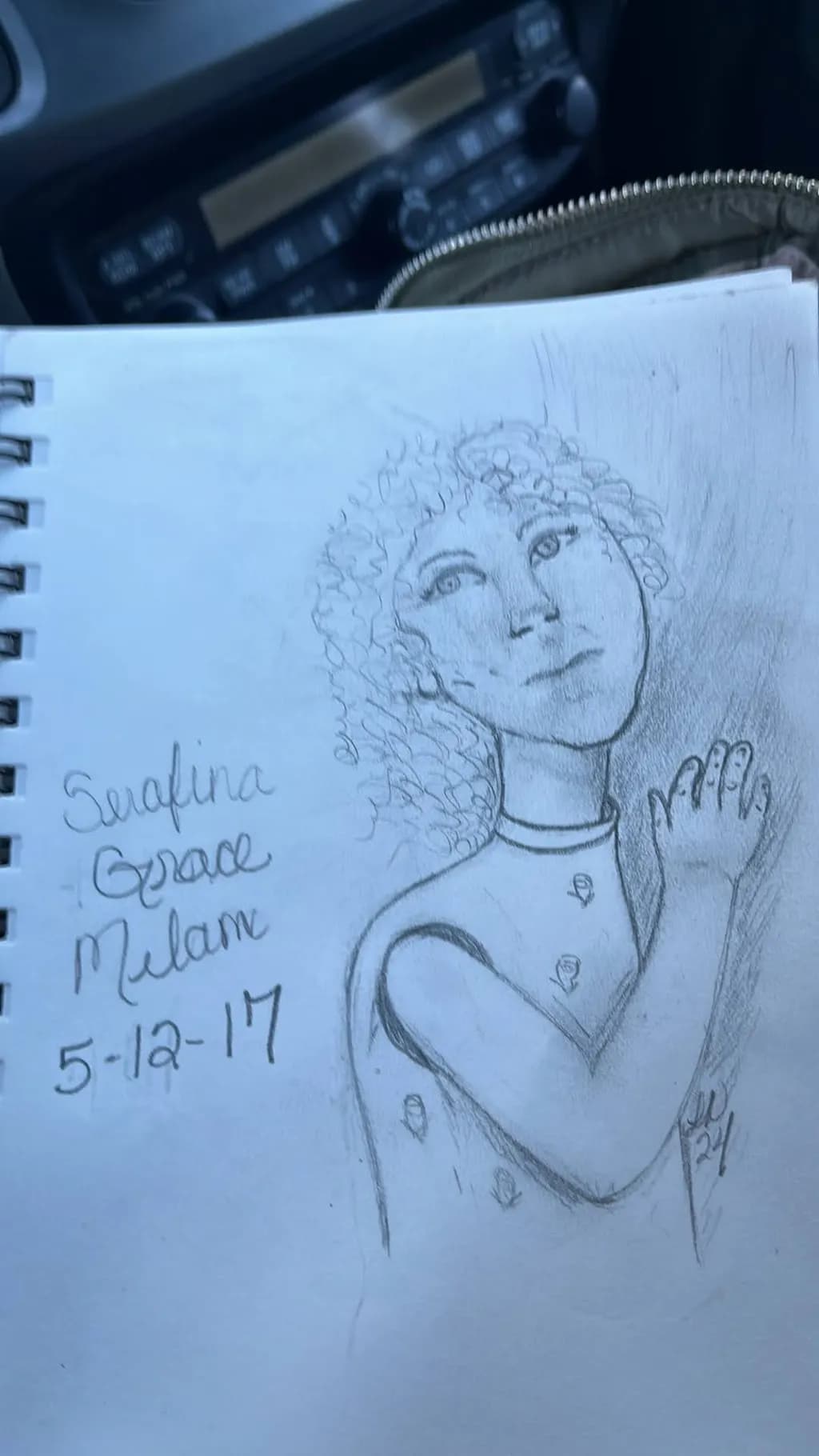 Pensive Curly Portrait