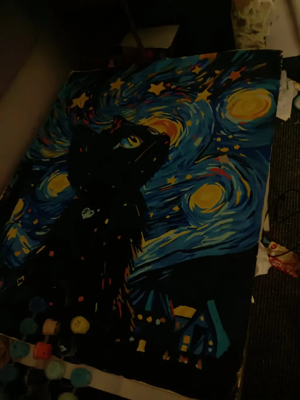 Starry Night Cat