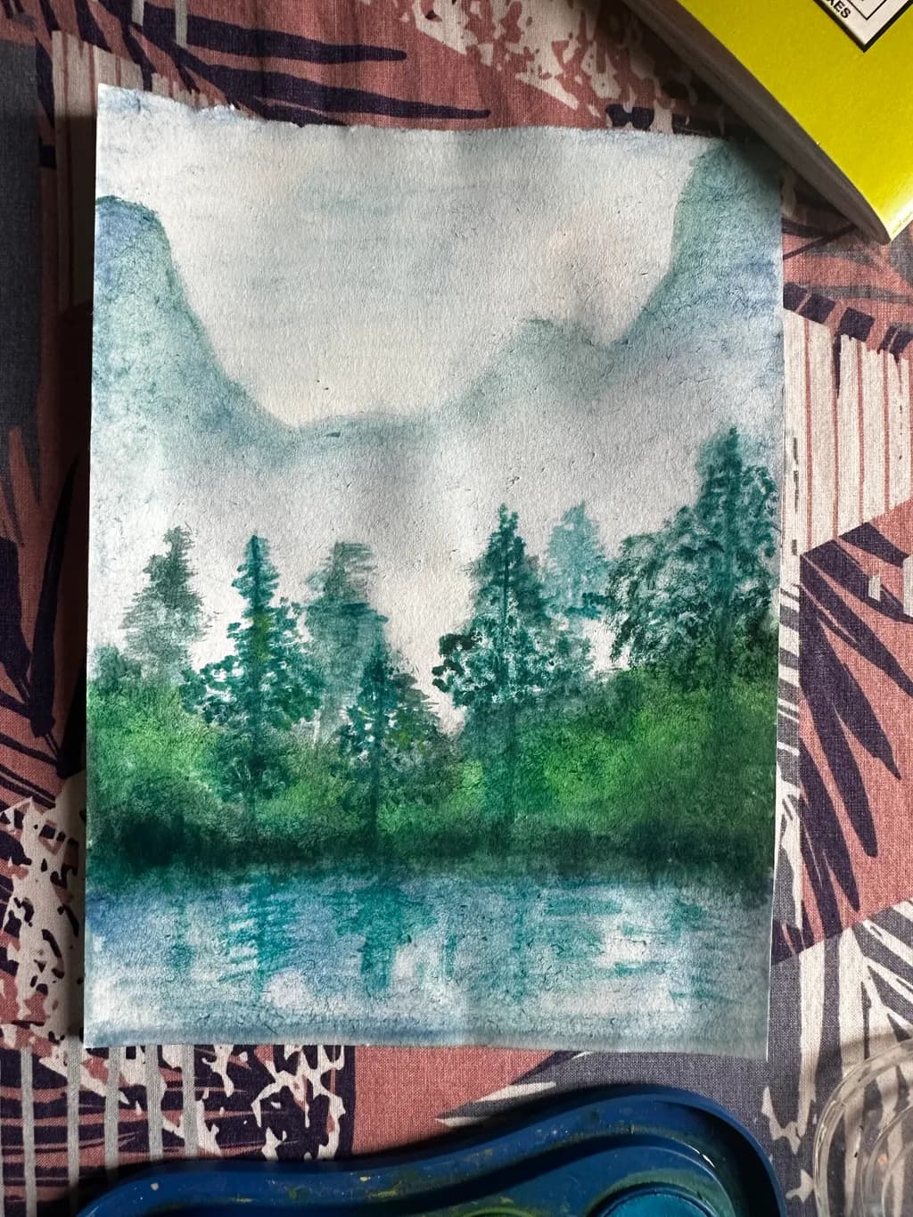 Misty Forest Reflection