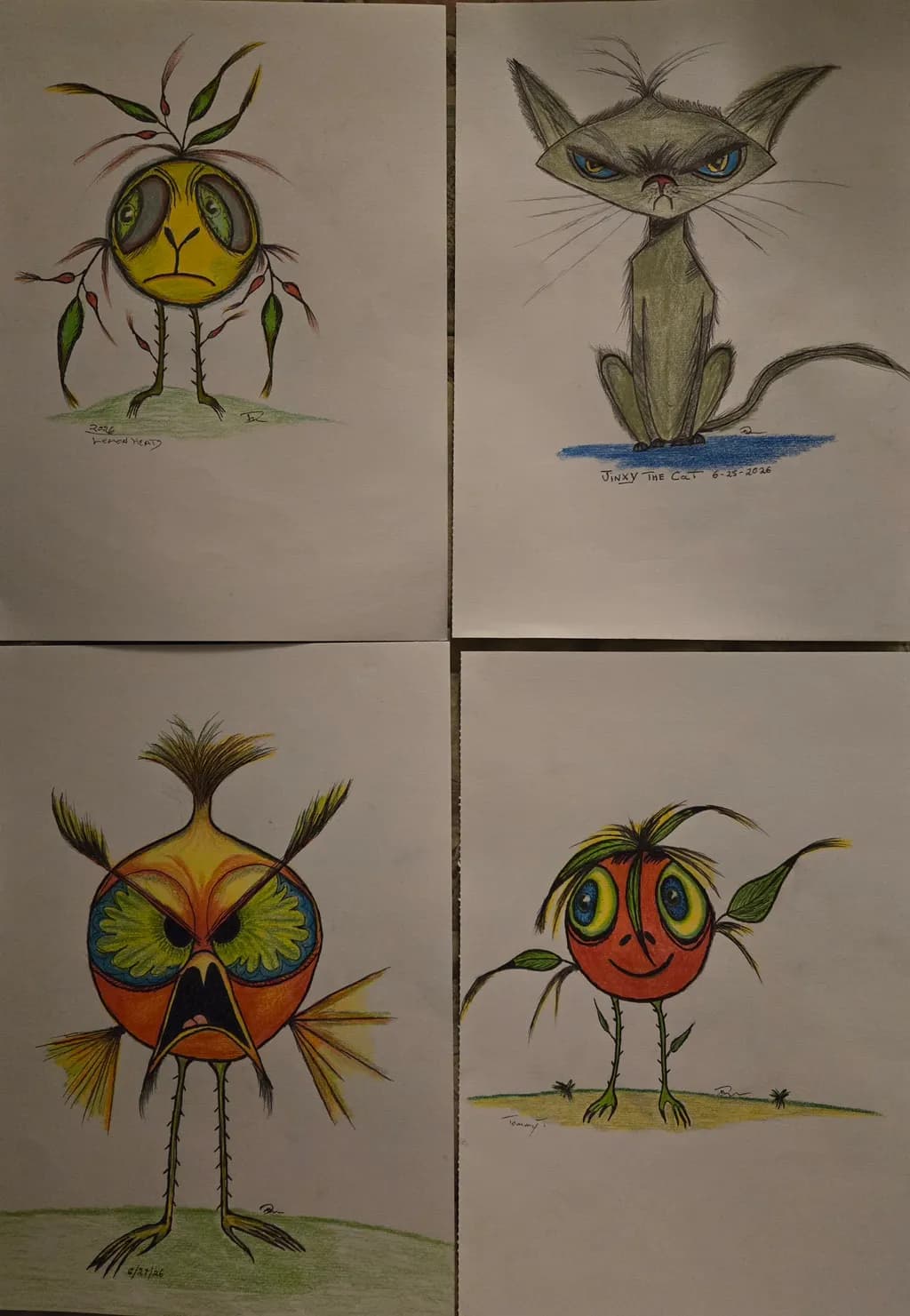 Whimsical Creatures Quartet