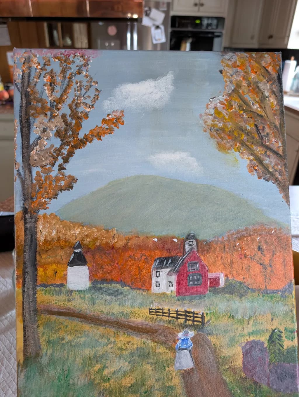 Autumn Farmhouse Path