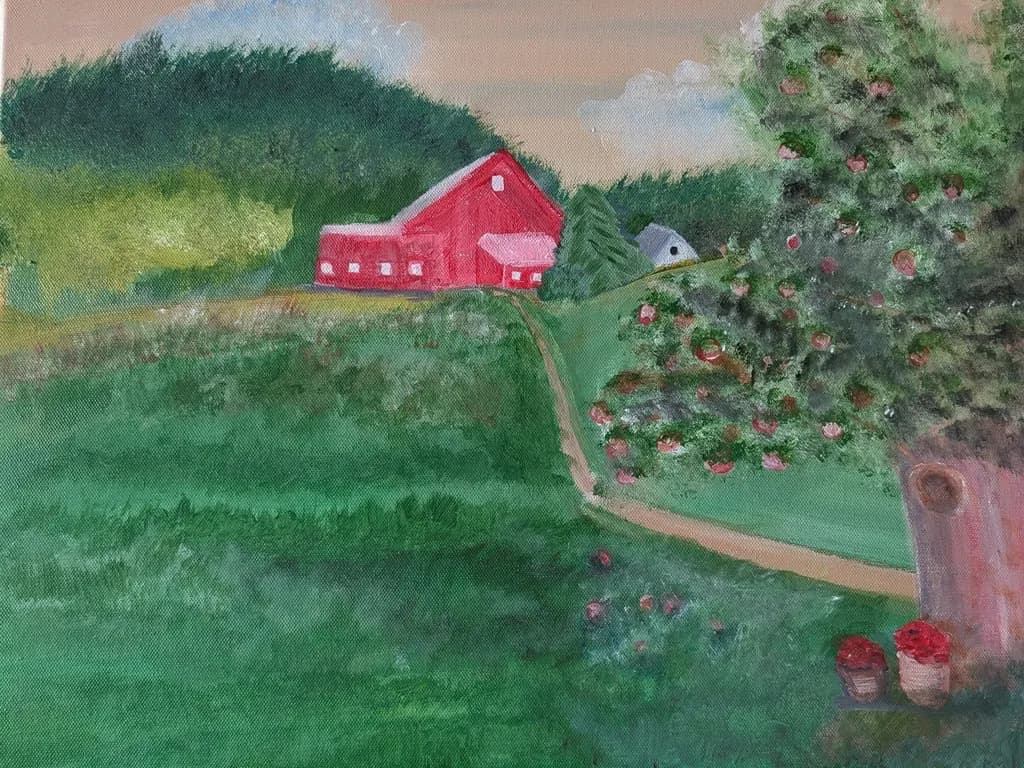 Red Barn Orchard Path